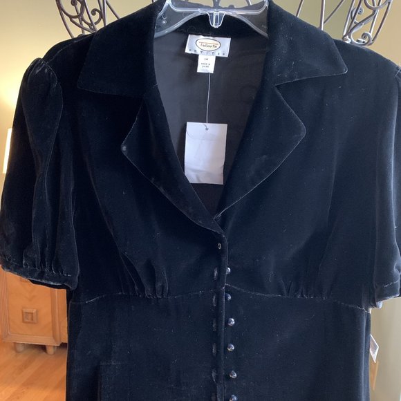 Talbots Jackets & Blazers - Talbots black silk/rayon s/s evening jacket (no stretch) Sz 14